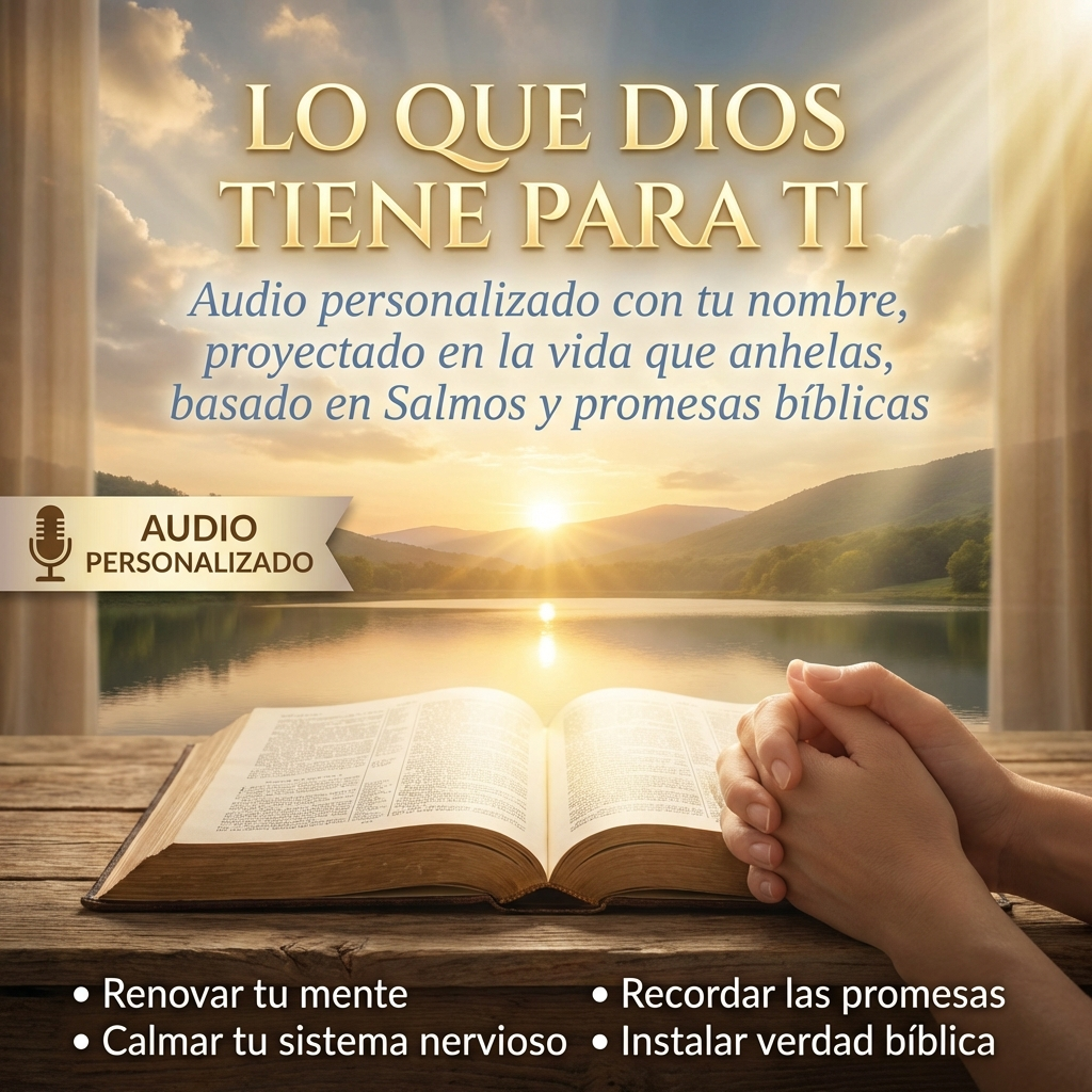 Lo que Dios tiene para mi !  – Audio 9 minutos Guiados de Renovación Mental